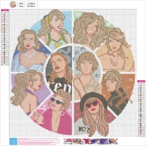 Taylor Swift Handmade DIY art diamond painting40×40