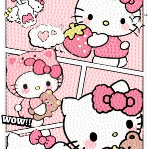 Kitty Children's Cartoon Diamond Painting 17×22